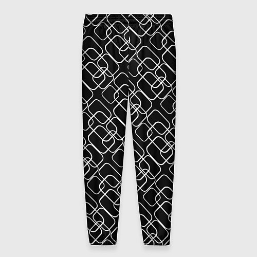Мужские брюки Кольца на черном / 3D-принт – фото 2