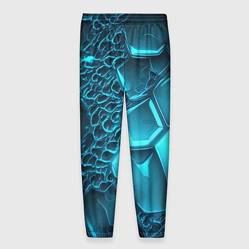 Мужские брюки Ледяные разломленные плиты / 3D-принт – фото 2