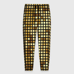 Мужские брюки Золотая мозаика, поверхность диско шара