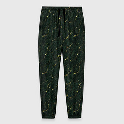 Мужские брюки Текстура зелёный мрамор