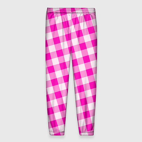 Мужские брюки Розовая клетка Барби / 3D-принт – фото 2