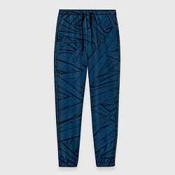 Мужские брюки Стилизация трава тёмно-синий