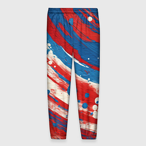 Мужские брюки Краски в цветах флага РФ / 3D-принт – фото 2