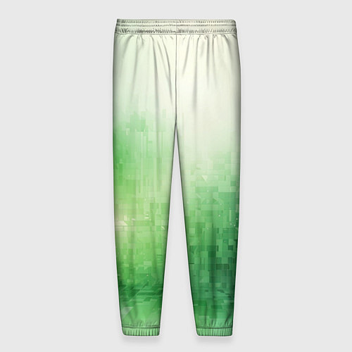 Мужские брюки Травяные пиксели / 3D-принт – фото 2