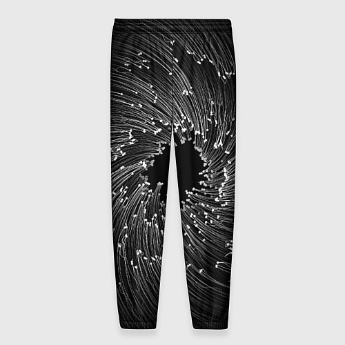 Мужские брюки Абстракция черная дыра / 3D-принт – фото 2