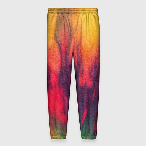 Мужские брюки Огненный тай дай / 3D-принт – фото 2