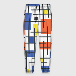 Мужские брюки Разноцветные прямоугольники
