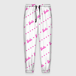 Мужские брюки Барби паттерн - логотип и сердечки