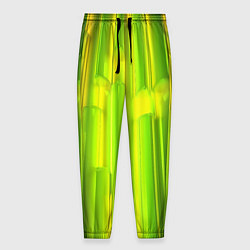 Мужские брюки Зеленые неоновые полосы