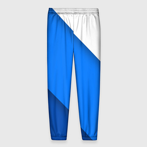 Мужские брюки Volkswagen - голубые линии / 3D-принт – фото 2