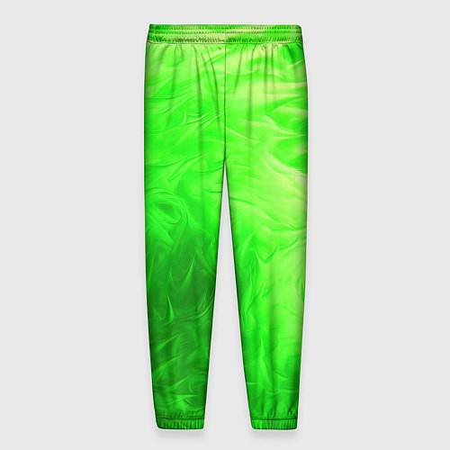 Мужские брюки Яркий зеленый фон / 3D-принт – фото 2