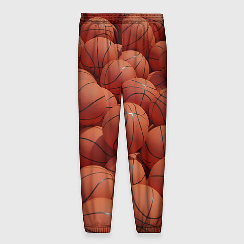 Мужские брюки Узор с баскетбольными мячами / 3D-принт – фото 2
