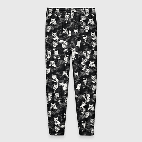 Мужские брюки Камуфляж с котиками / 3D-принт – фото 2