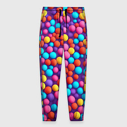 Мужские брюки Паттерн разноцветные шарики - нейросеть