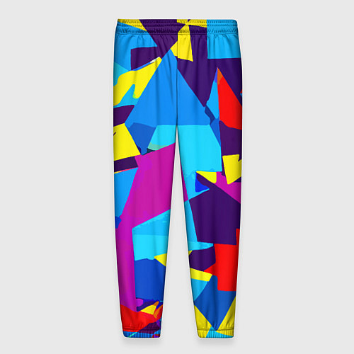 Мужские брюки Полигональная композиция - поп-арт - нейросеть / 3D-принт – фото 2