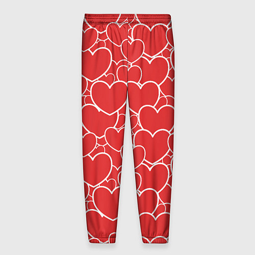 Мужские брюки Сердечки любви / 3D-принт – фото 2
