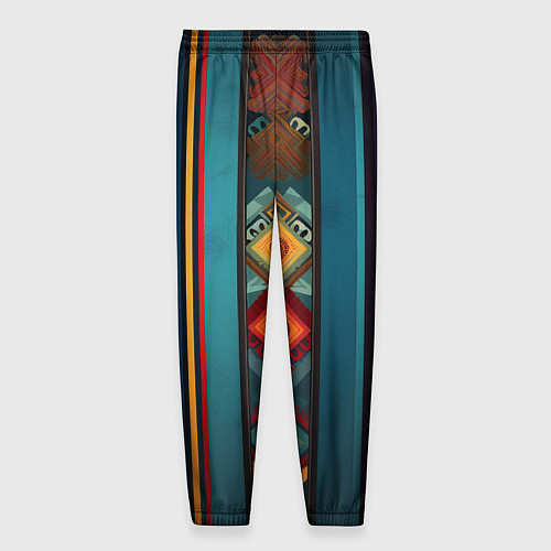 Мужские брюки Этнический орнамент в вертикальную полоску / 3D-принт – фото 2