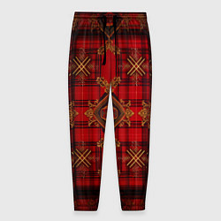 Мужские брюки Красная шотландская клетка royal stewart