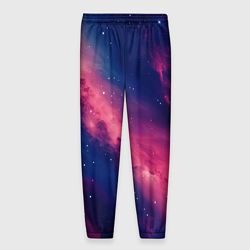 Мужские брюки Галактика в розовом цвете / 3D-принт – фото 2