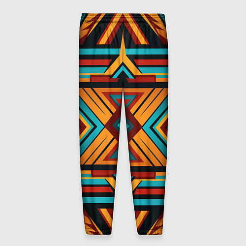 Мужские брюки Геометрический узор с этическом стиле / 3D-принт – фото 2