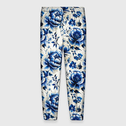 Мужские брюки Гжель узор паттерн / 3D-принт – фото 2