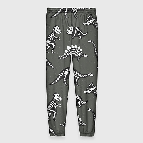 Мужские брюки Динозавры - скелеты / 3D-принт – фото 2