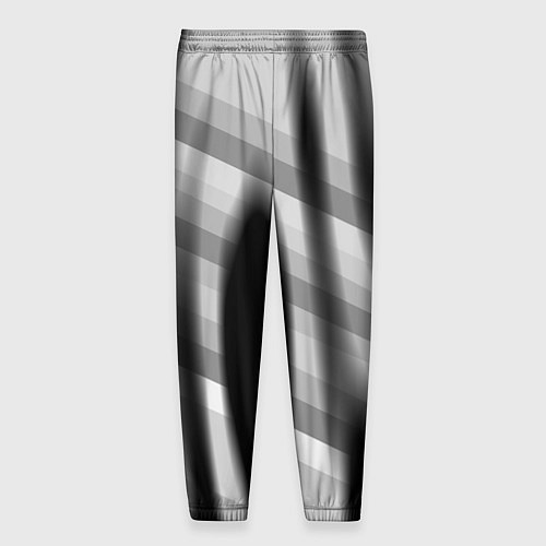 Мужские брюки Черные размытые овалы и полосы / 3D-принт – фото 2
