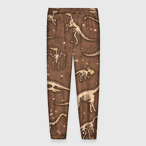 Мужские брюки Dinosaurs bones / 3D-принт – фото 2