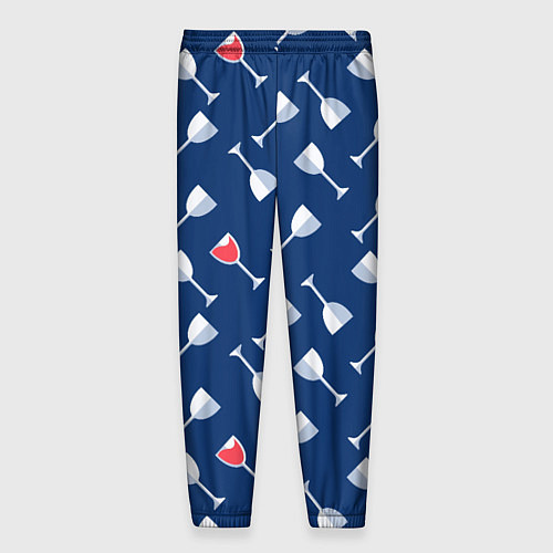 Мужские брюки Бокальчик винишка / 3D-принт – фото 2