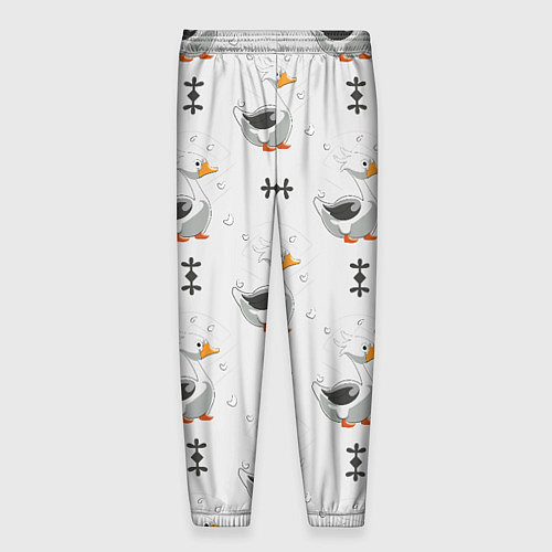 Мужские брюки Гусь и фигуры / 3D-принт – фото 2