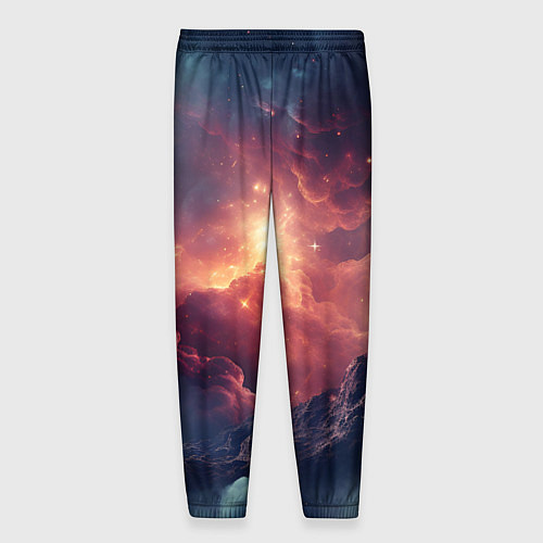 Мужские брюки Космические облака / 3D-принт – фото 2