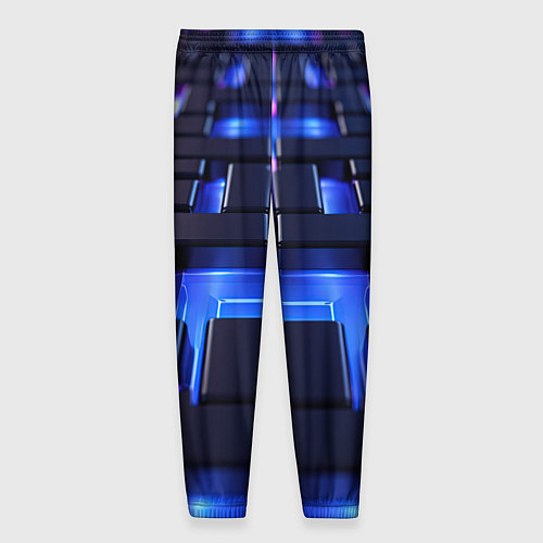 Мужские брюки Плиты абстракции / 3D-принт – фото 2