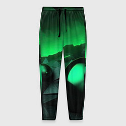 Мужские брюки Асимметрия растительного узора