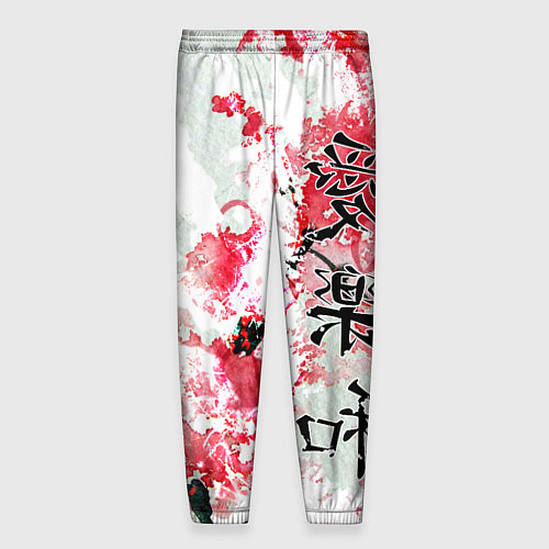 Мужские брюки Японский стиль иероглифы / 3D-принт – фото 2