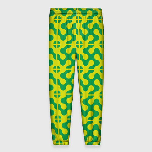 Мужские брюки Паттерн из трансформированных геометрических фигур / 3D-принт – фото 2