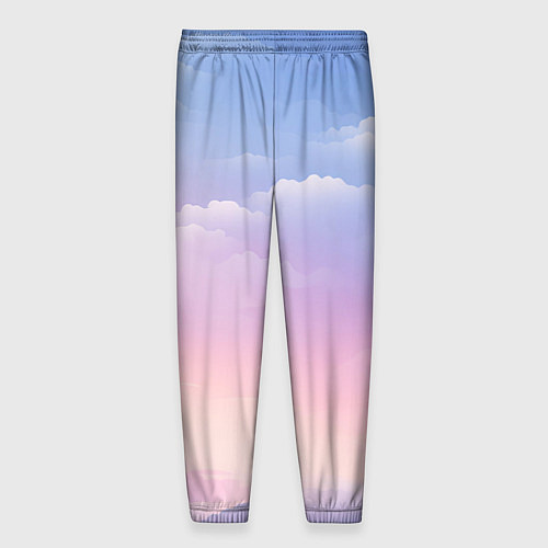 Мужские брюки Нежные краски неба / 3D-принт – фото 2