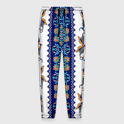 Мужские брюки Цветочный этнический орнамент