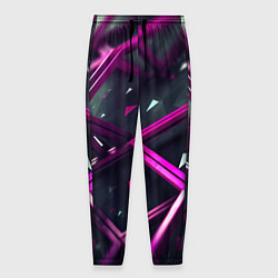 Мужские брюки Фиолетовая абстрактная конструкция