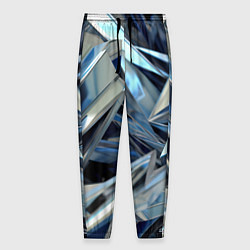 Мужские брюки Абстрактные осколки голубого цвета