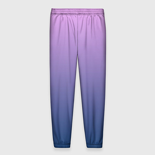 Мужские брюки Рассвет розовый и синий градиент 3d / 3D-принт – фото 2