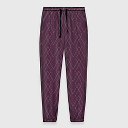 Мужские брюки Бордовый геометричные линии