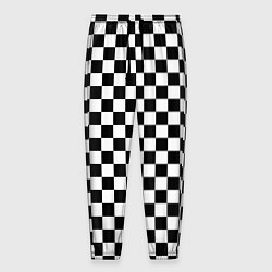 Мужские брюки Шахматное поле чёрно-белый