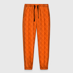 Мужские брюки Объёмные пирамиды сочный апельсиновый