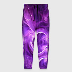 Мужские брюки Фиолетовая фрактальная абстракция