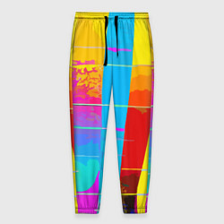 Мужские брюки Цветная абстракция - поп арт
