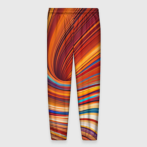 Мужские брюки Цветные волны - нейросеть / 3D-принт – фото 2