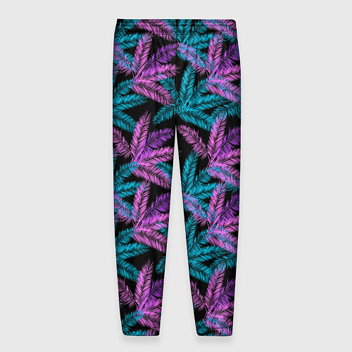 Мужские брюки Тропические пальмовые листья / 3D-принт – фото 2