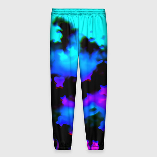 Мужские брюки Marshmello neon space / 3D-принт – фото 2