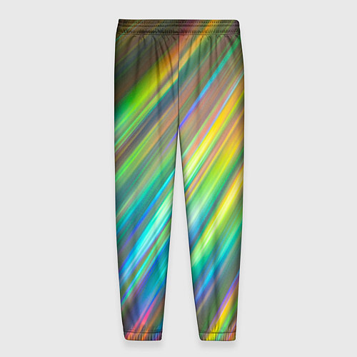 Мужские брюки Радужные линии лучи / 3D-принт – фото 2