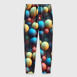 Мужские брюки Разноцветные шарики молекул